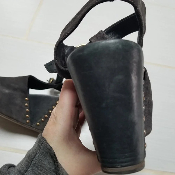 FIORENTINI & Baker Platform Wedge Dany Sandals Brown Black 38.5 - Picture 11 of 16